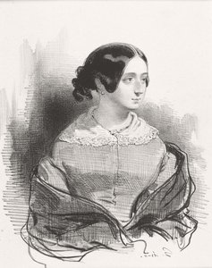 Mme. Montigny, 1842 da Paul Gavarni